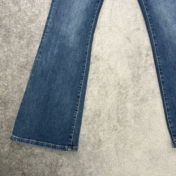 Pilcro And The Letterpress Jeans Women’s Flare Denim Medium Wash Sz 27 High Rise - Picture 2 of 15